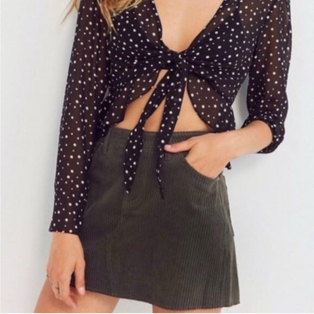 BDG Olive Mini Skirt